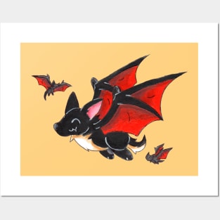 Corgipire Bat Posters and Art